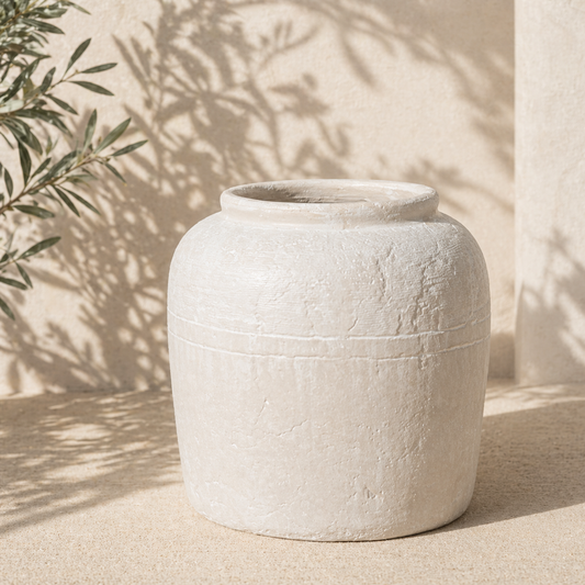 Large Textured Stone Vase