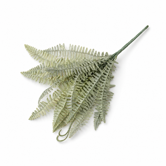 Flocked Fern Bunch