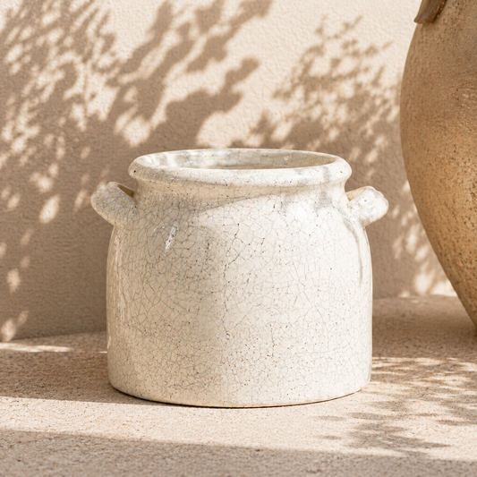 Crackle Glazed Pot