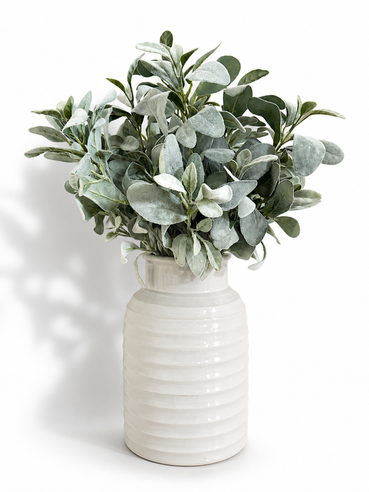Flocked Sage Tall Stem